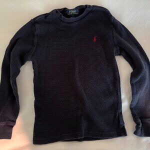 GORGEOUS LIMITED EDITION POLO RALPH LAUREN LONG SLEEVE THERMAL TEE SHIRT SIZE 6